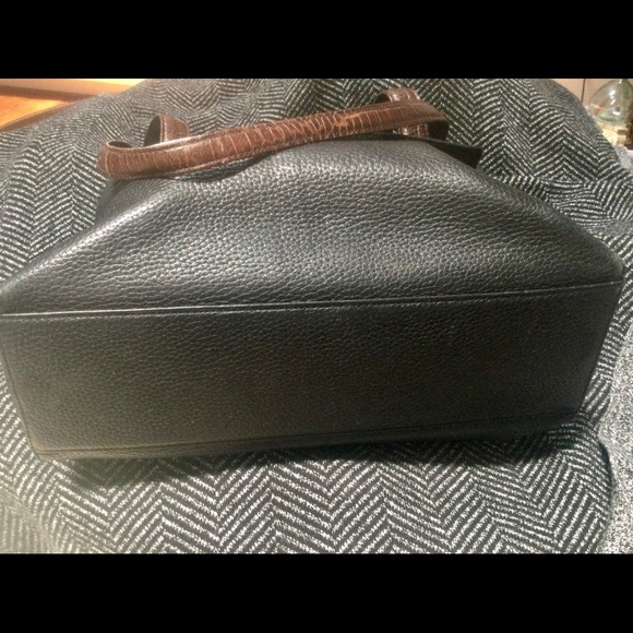 BRIGHTON BLACK PEBBLE LEATHER BAG♣️EUC - Picture 4 of 8